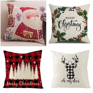 4FOR$26 Christmas pillow case cover